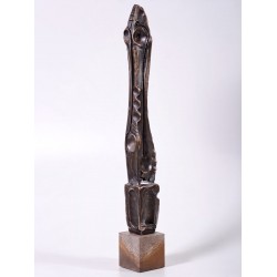 Stâlpnic III - sculptură în bronz, artist Liviu Bumbu